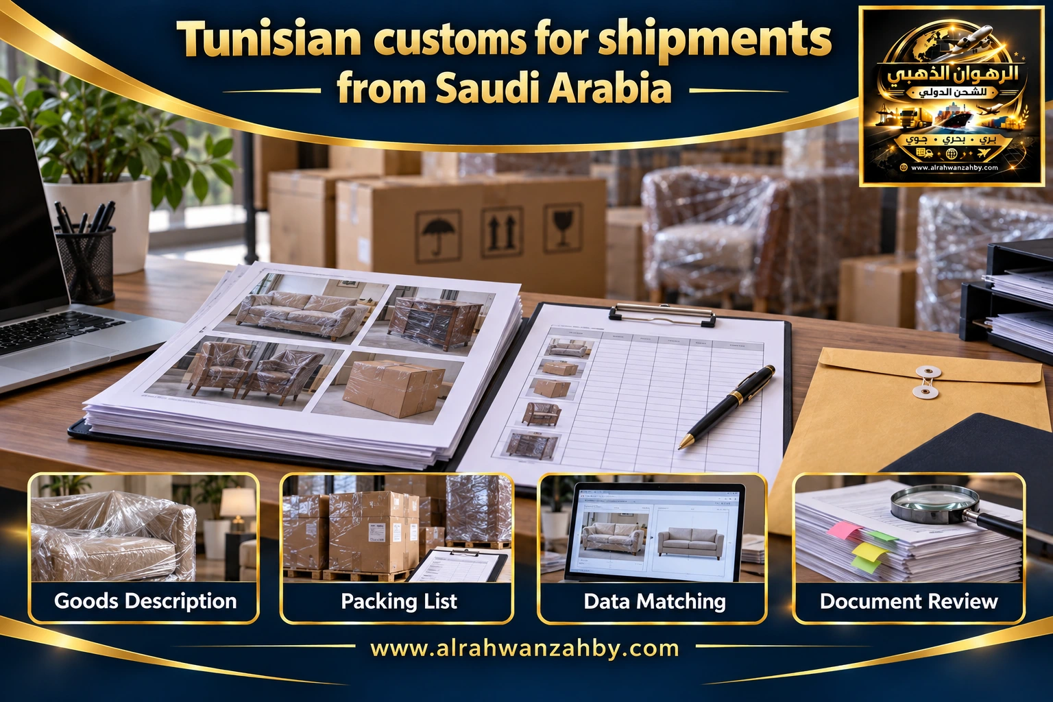 Tunisian customs for shipments from Saudi Arabia