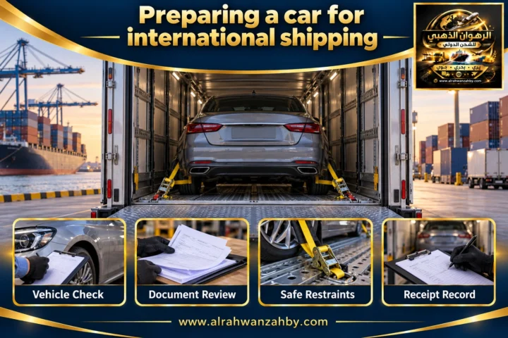 Preparing a car for international shipping