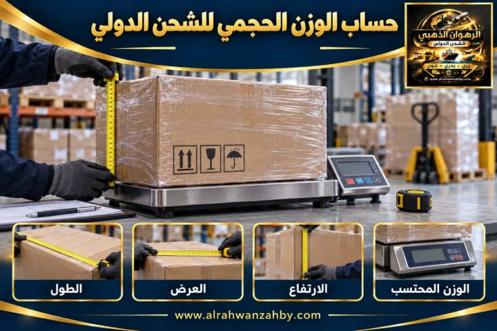 حساب الوزن الحجمي للشحن الدولي