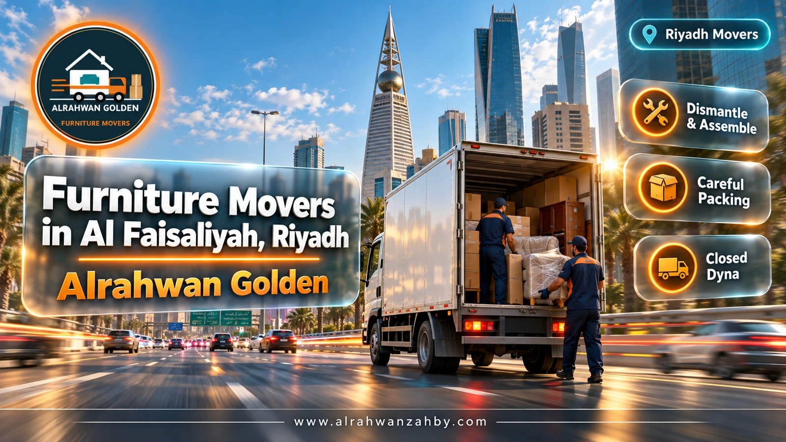 Furniture Movers in Al Faisaliyah, Riyadh — Alrahwan Golden