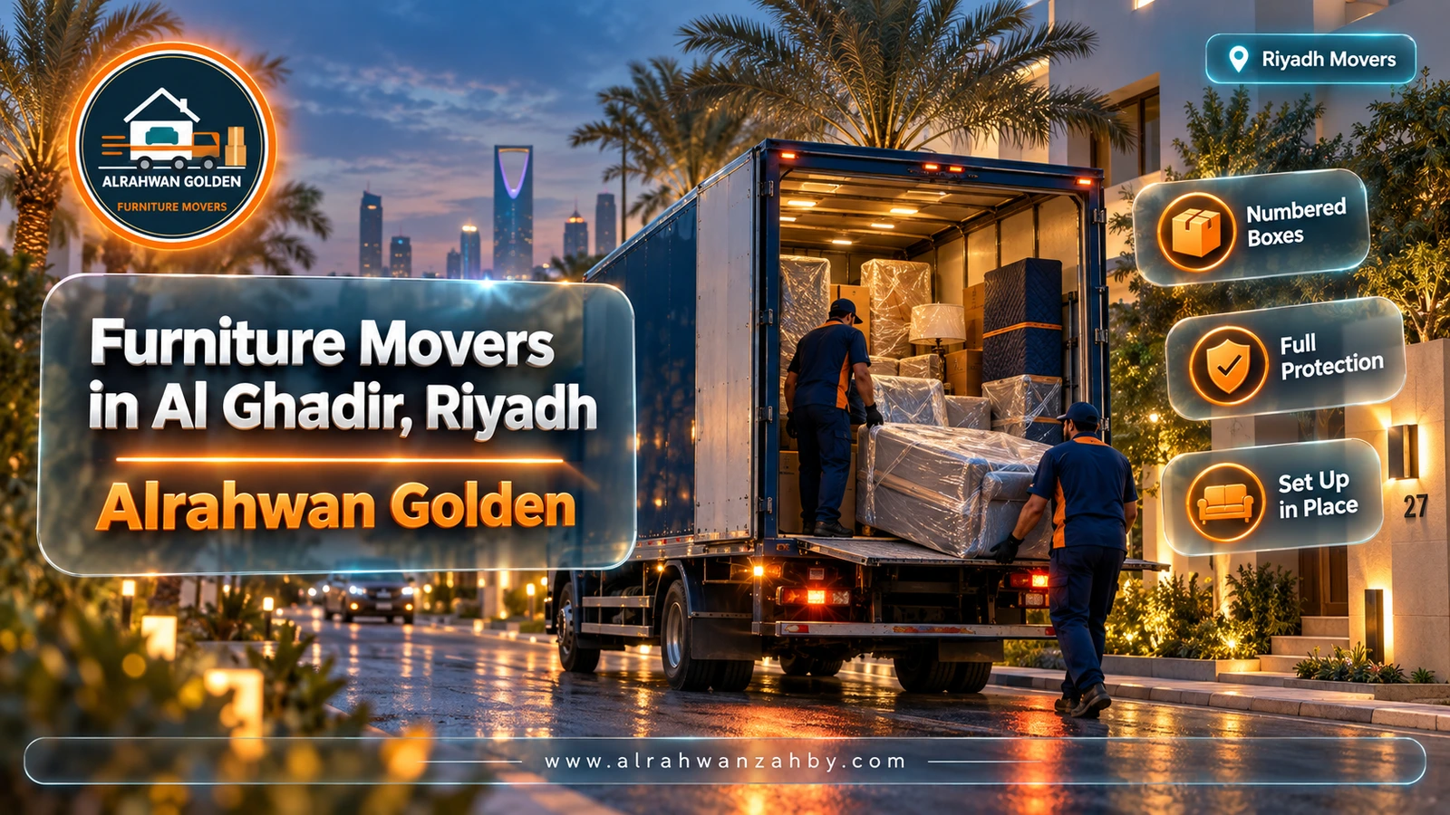 Furniture Movers in Al Ghadir, Riyadh — Alrahwan Golden