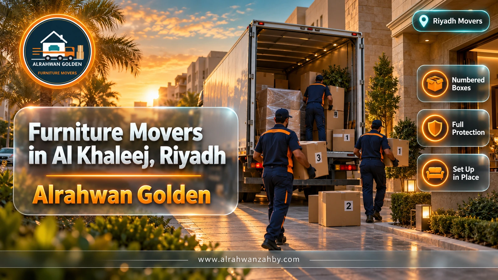 Furniture Movers in Al Khaleej, Riyadh — Alrahwan Golden
