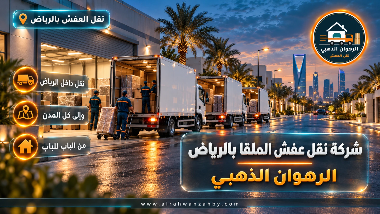 شركة نقل عفش الملقا بالرياض — الرهوان الذهبي