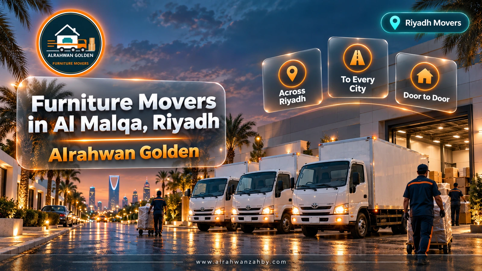 Furniture Movers in Al Malqa, Riyadh — Alrahwan Golden