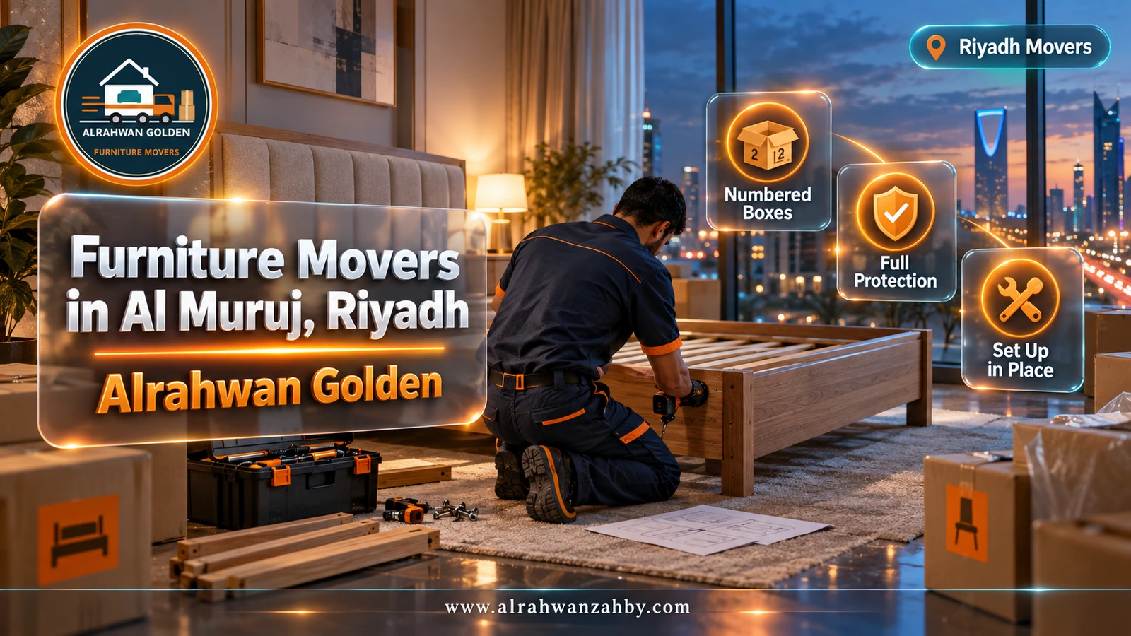 Packing furniture