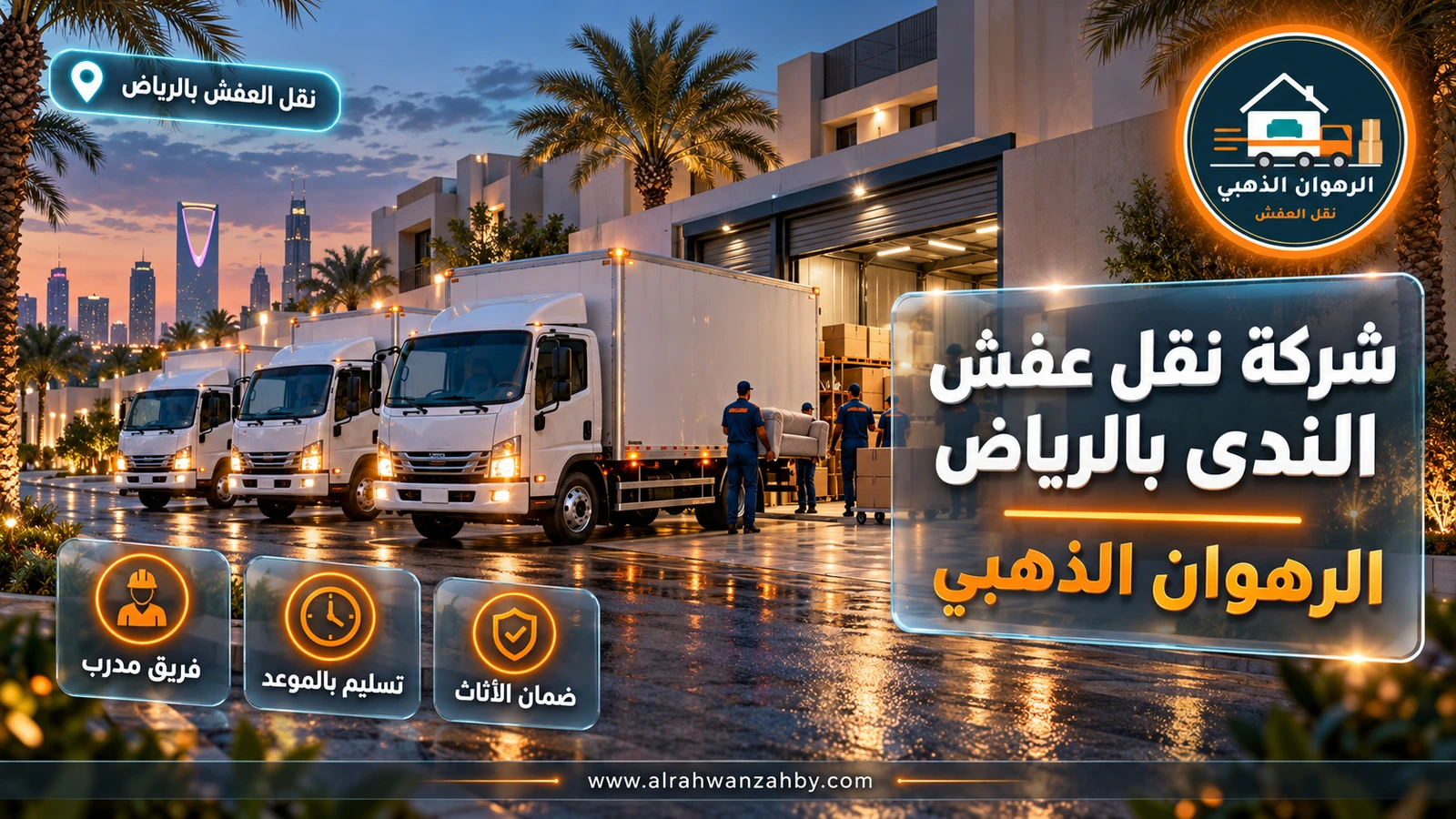 شركة نقل عفش الندى بالرياض — الرهوان الذهبي