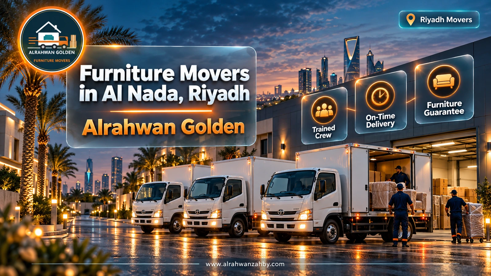 Furniture Movers in Al Nada, Riyadh — Alrahwan Golden