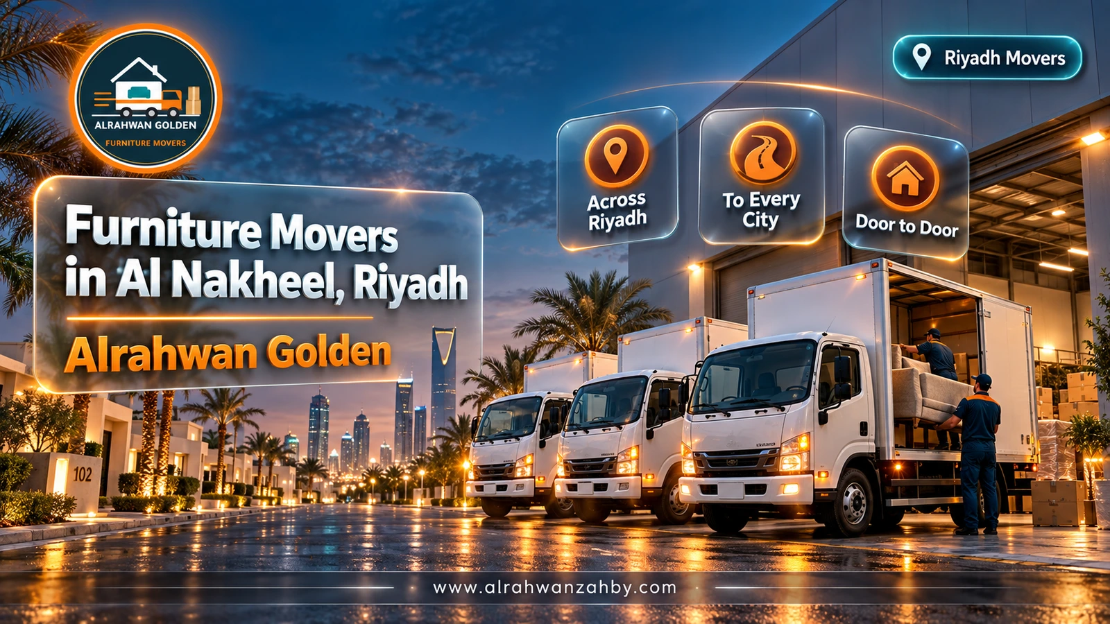 Furniture Movers in Al Nakheel, Riyadh — Alrahwan Golden