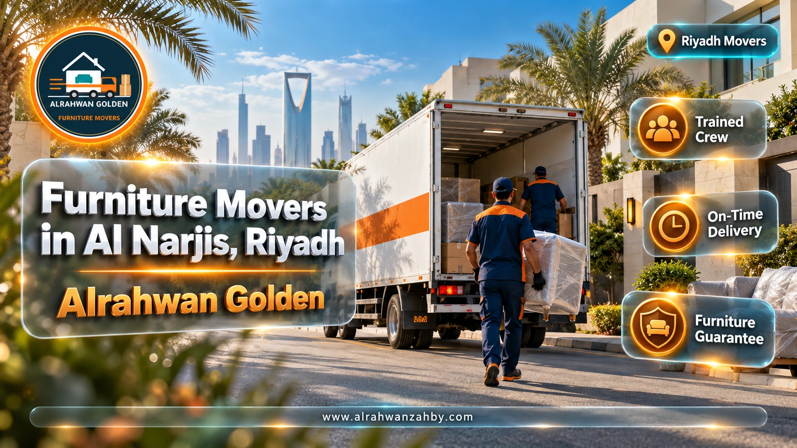 Furniture Movers in Al Narjis, Riyadh — Alrahwan Golden
