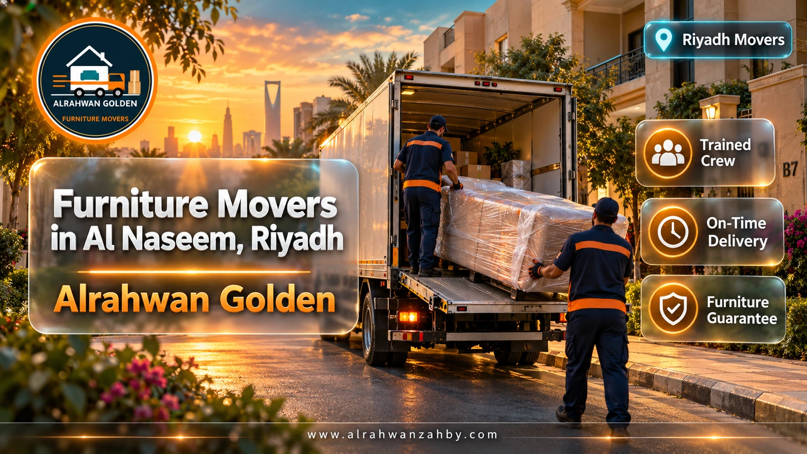 Furniture Movers in Al Naseem, Riyadh — Alrahwan Golden