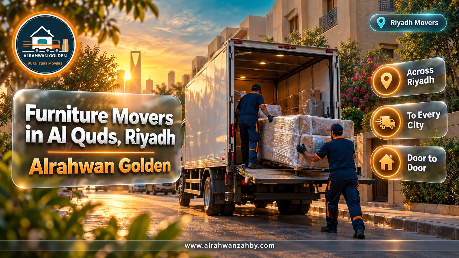 Furniture Movers in Al Quds, Riyadh — Alrahwan Golden