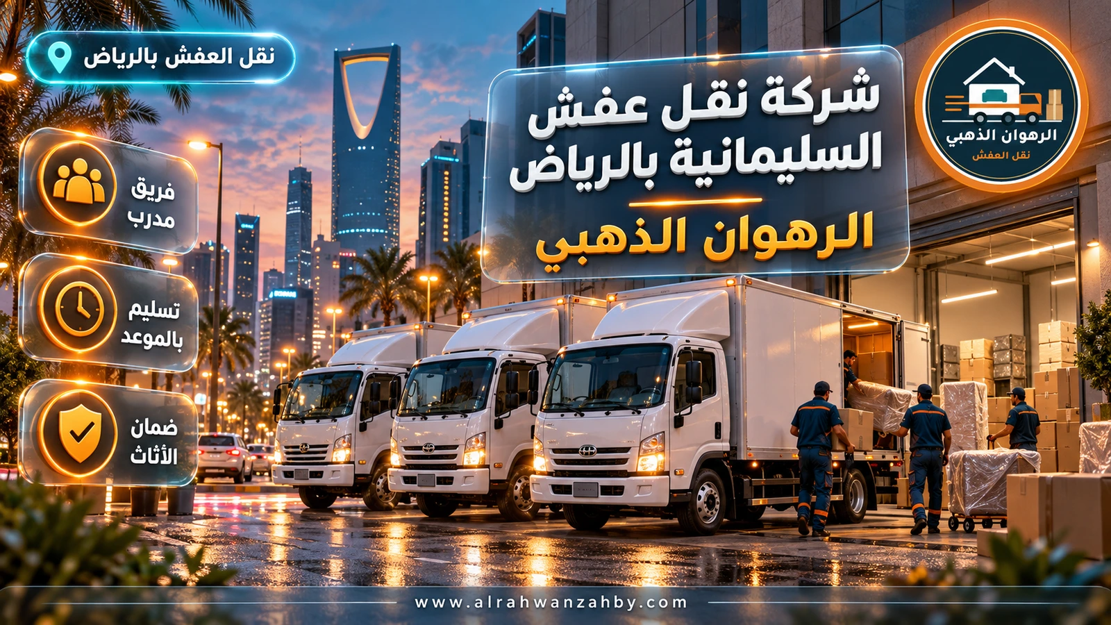 شركة نقل عفش السليمانية بالرياض — الرهوان الذهبي