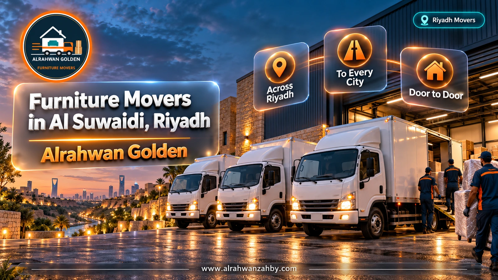 Furniture Movers in Al Suwaidi, Riyadh — Alrahwan Golden