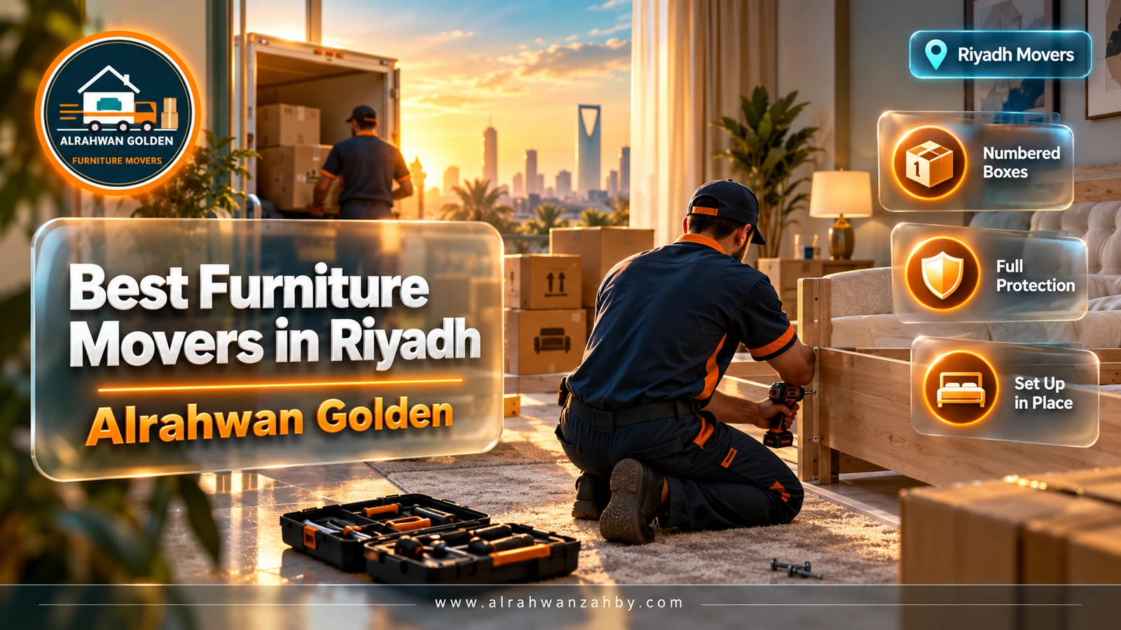 Assembling furniture in the new home
