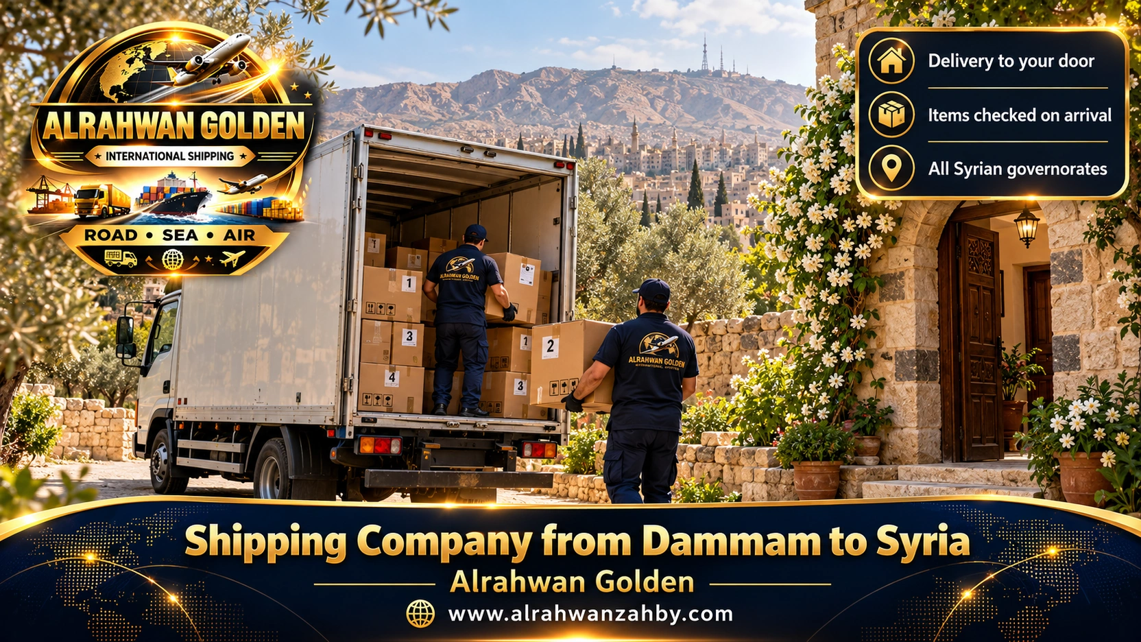 Delivering a Dammam shipment in rural Damascus