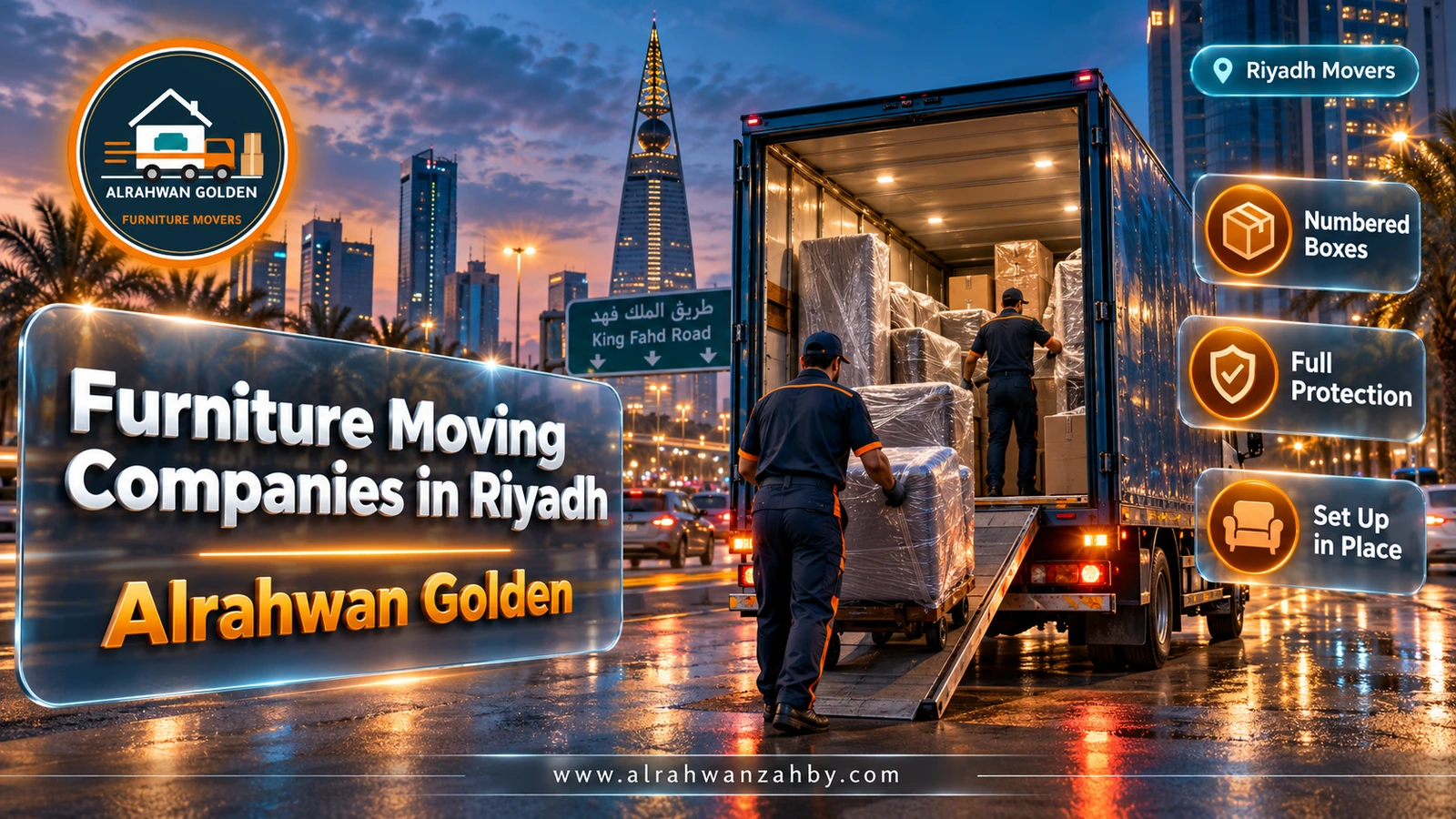 Furniture Moving Companies in Riyadh — Alrahwan Golden