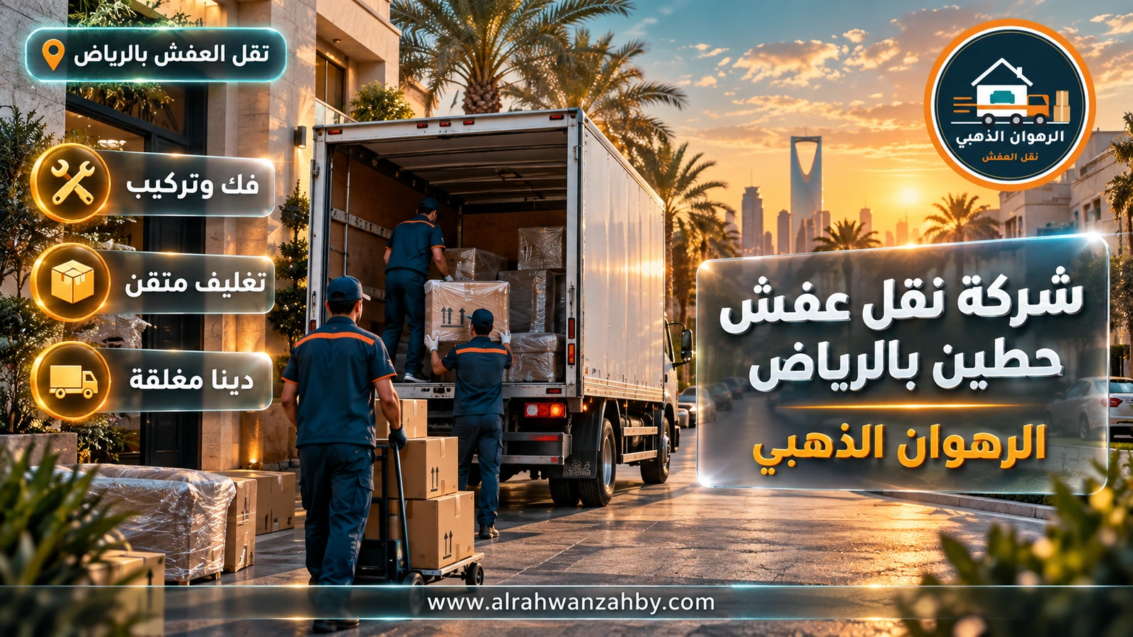 شركة نقل عفش حطين بالرياض — الرهوان الذهبي