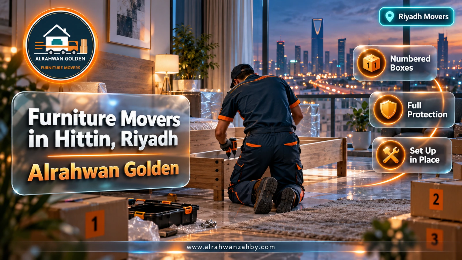 Packing furniture