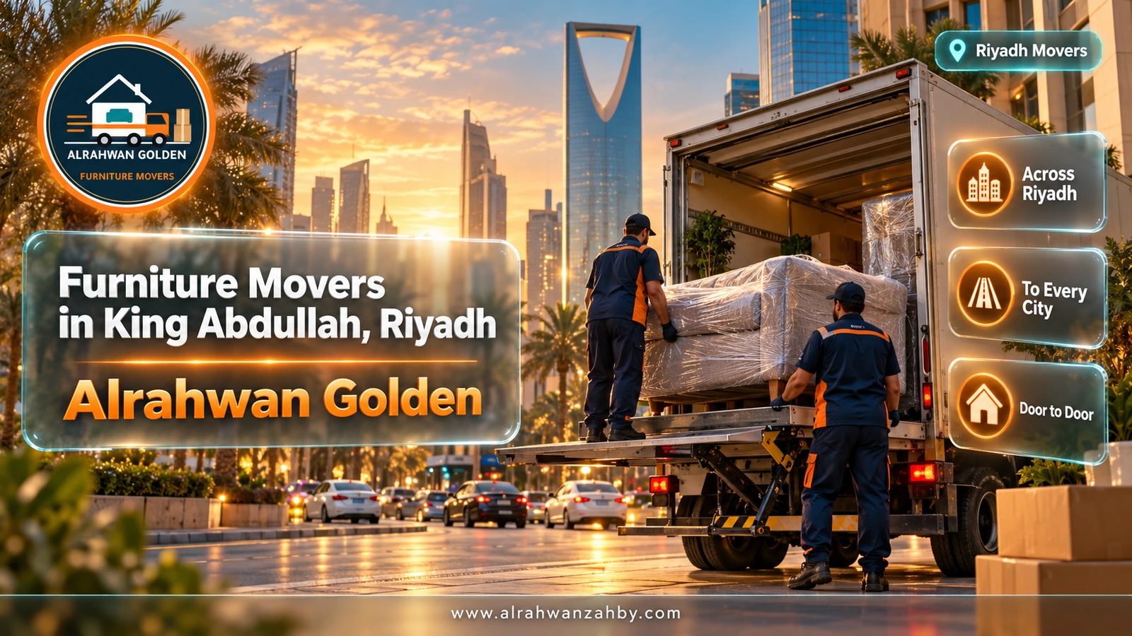 Furniture Movers in King Abdullah, Riyadh — Alrahwan Golden