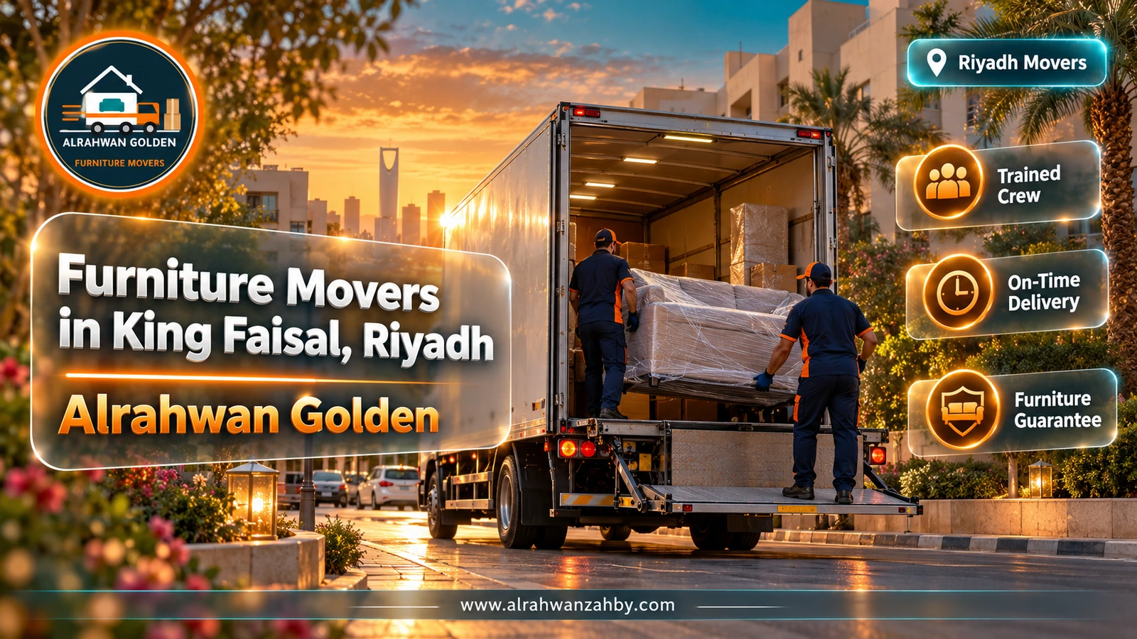 Furniture Movers in King Faisal, Riyadh — Alrahwan Golden