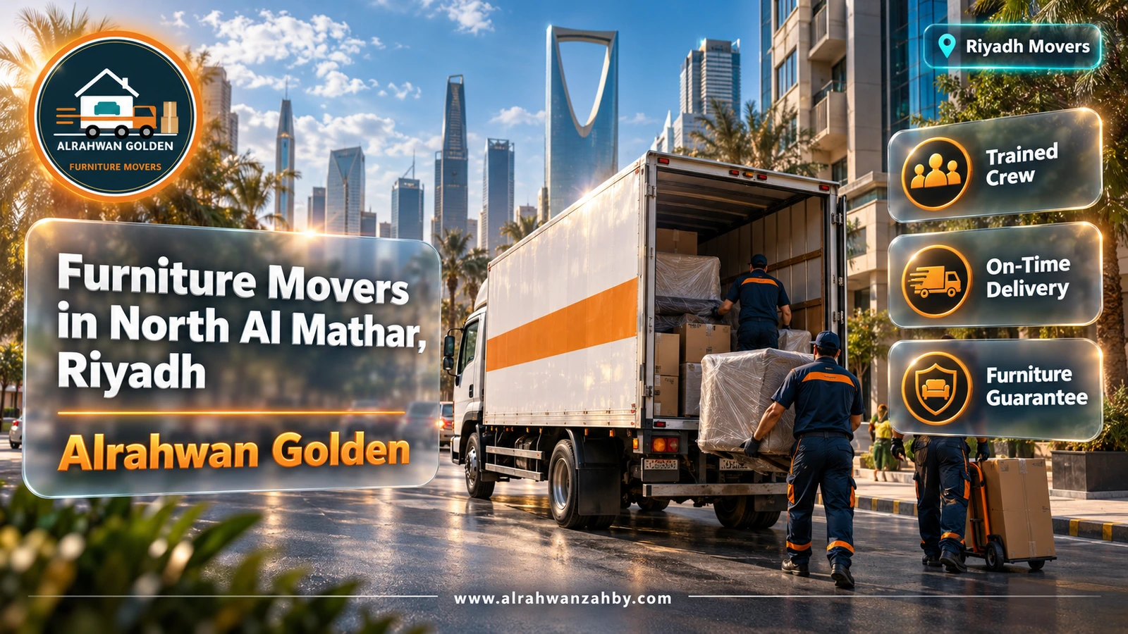 Furniture Movers in North Al Mathar, Riyadh — Alrahwan Golden