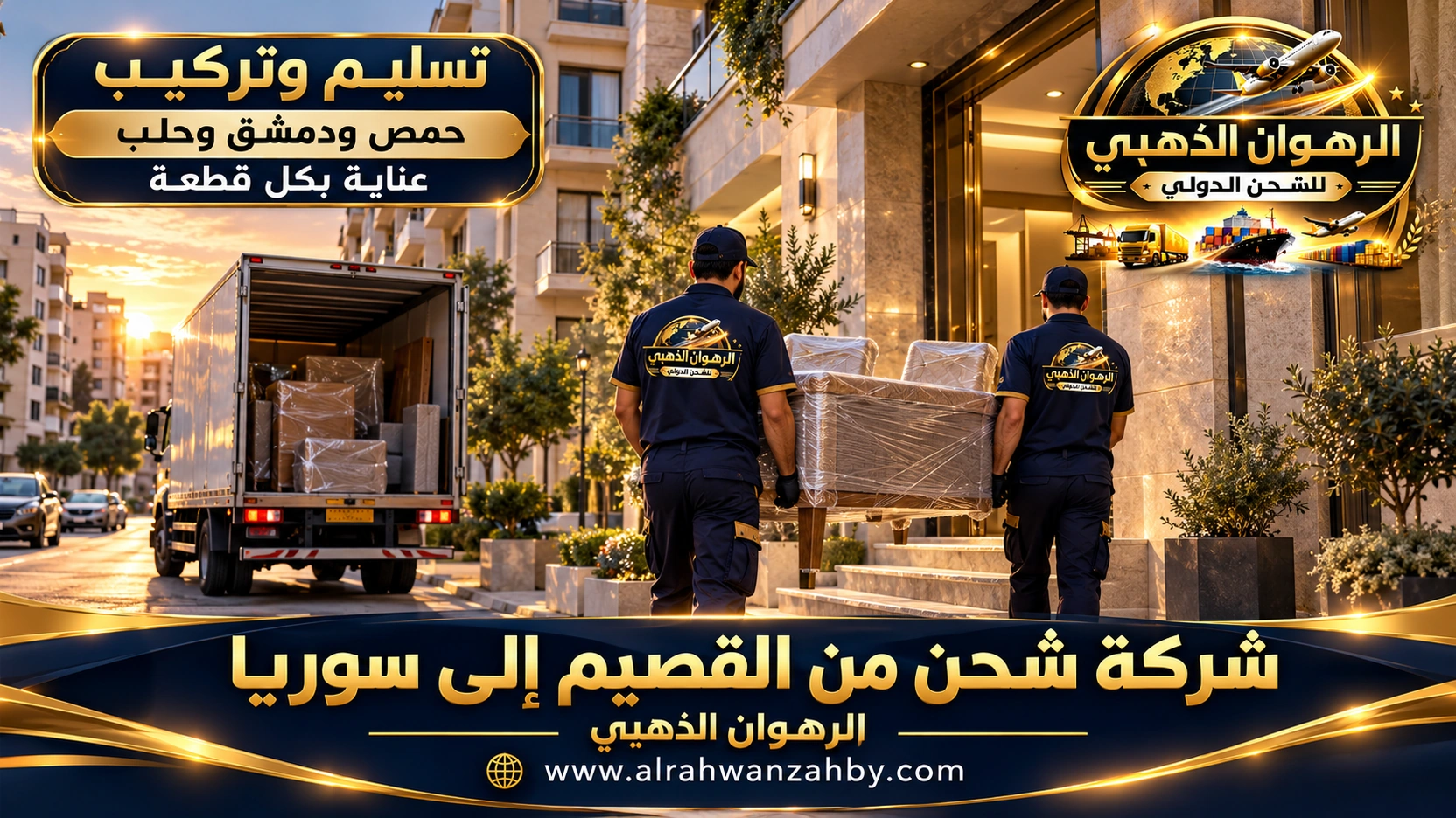 تسليم طاولة طعام مغلفة في حمص من شحنة القصيم