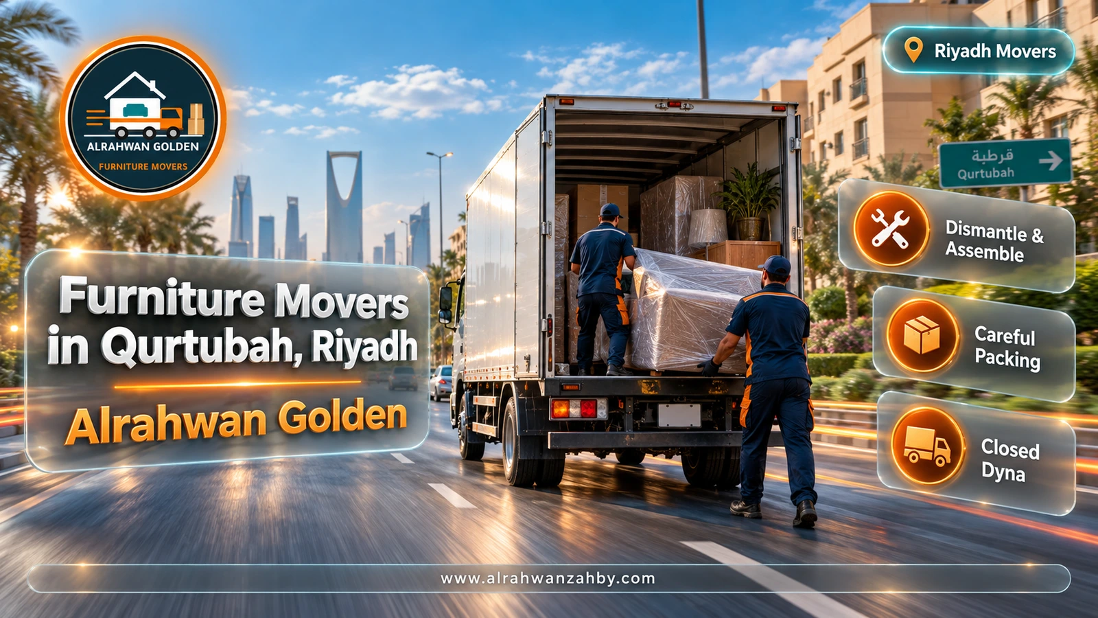 Furniture Movers in Qurtubah, Riyadh — Alrahwan Golden
