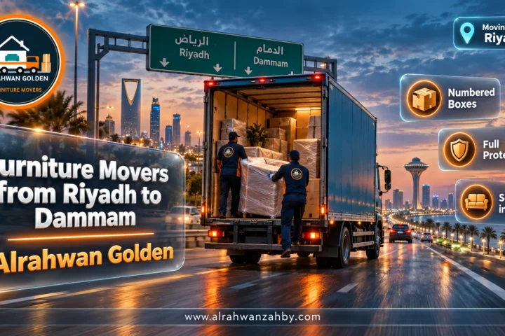 Furniture Movers from Riyadh to Dammam — Alrahwan Golden