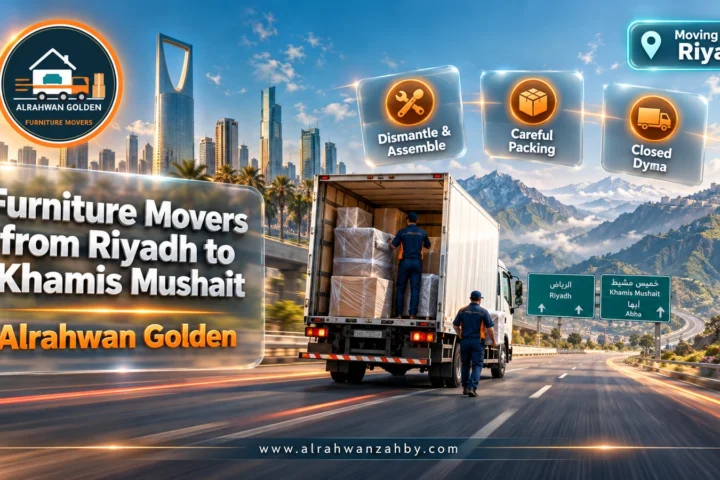 Furniture Movers from Riyadh to Khamis Mushait — Alrahwan Golden