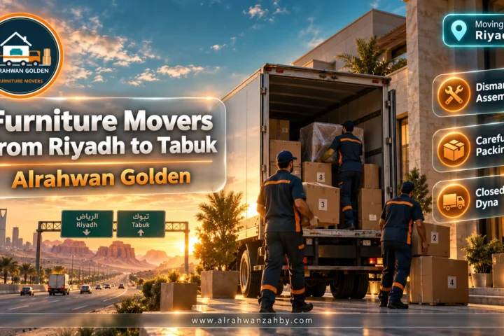 Furniture Movers from Riyadh to Tabuk — Alrahwan Golden