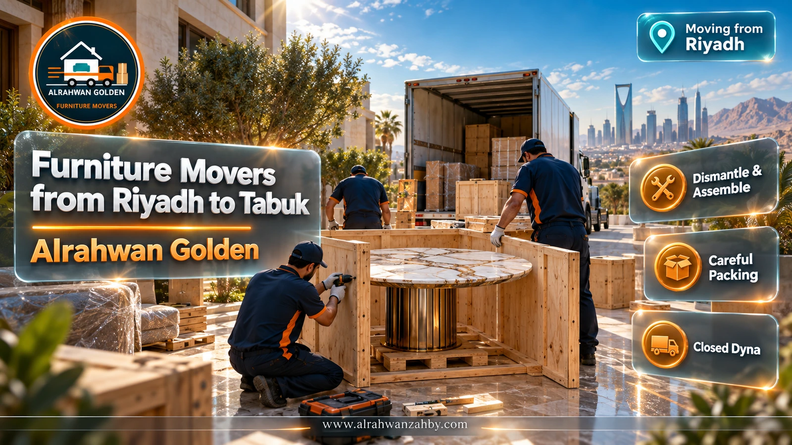 Assembling furniture in the new city